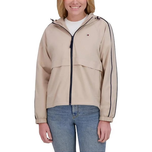 Jaqueta Corta Vento Feminina, Bege, Tommy Hilfiger