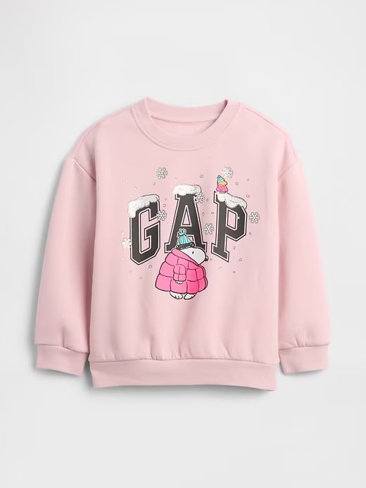 Moletom Bebê Rosa com Estampa Snoopy, GAP