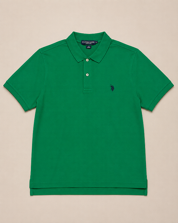 Camiseta Polo Masculina, Verde, U.S. Polo Assn