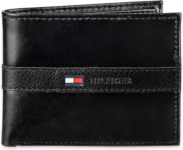 Carteira Masculina, Preta, Tommy Hilfiger