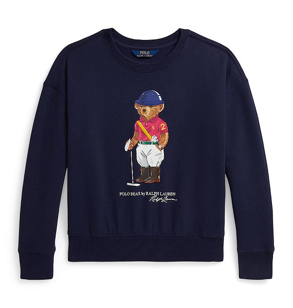 Moletom Infantil Polo Bear, Azul Marinho, Polo Ralph Lauren