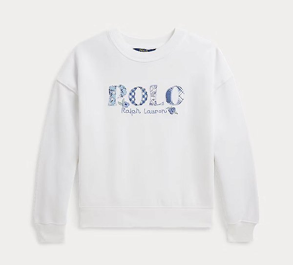 Moletom Infantil Terry, Branco, Polo Ralph Lauren