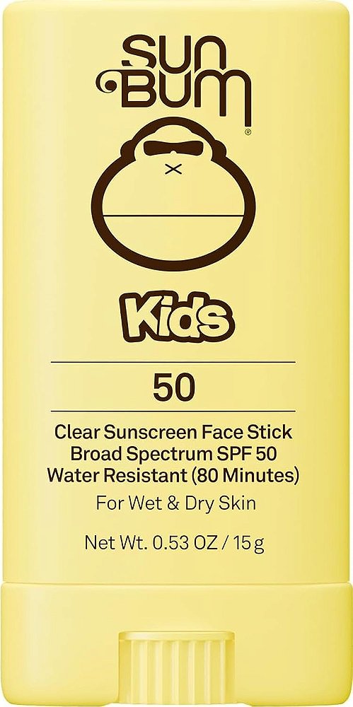 Protetor Solar Facial Infantil em Bastão FPS 50, Clear Face Stick, 15g, Sun Bum
