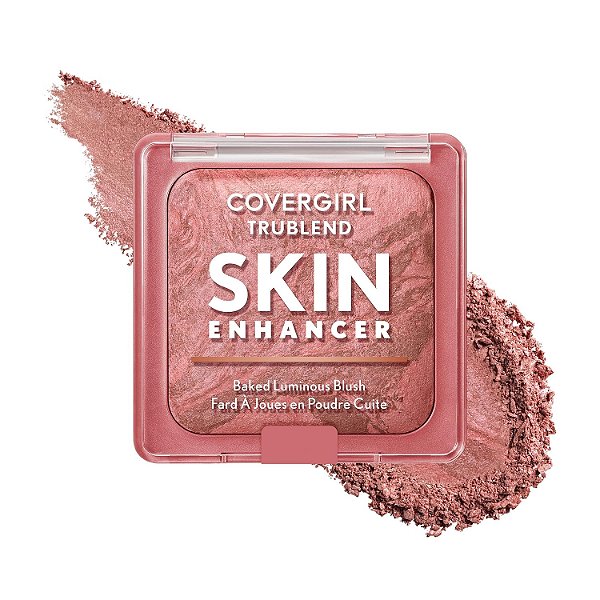 Blush Iluminador, TruBlend Skin Enhancer Baked Luminous Blush, 410 Rose Latte, Covergirl