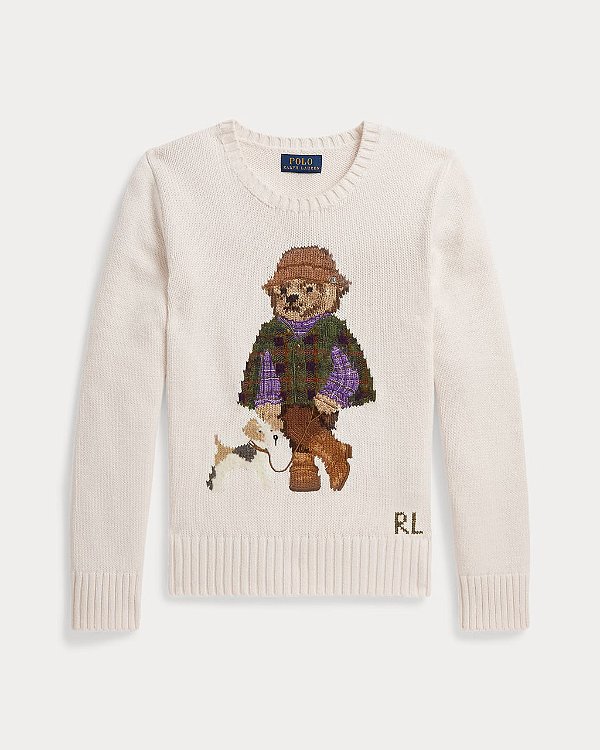 Suéter Infantil Polo Bear, Creme, Polo Ralph Lauren