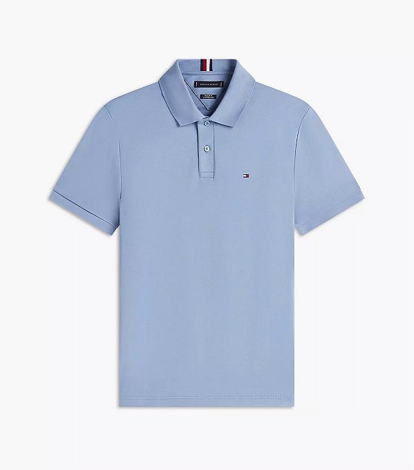 Camiseta Polo Masculina, Azul Celeste, Tommy Hilfiger