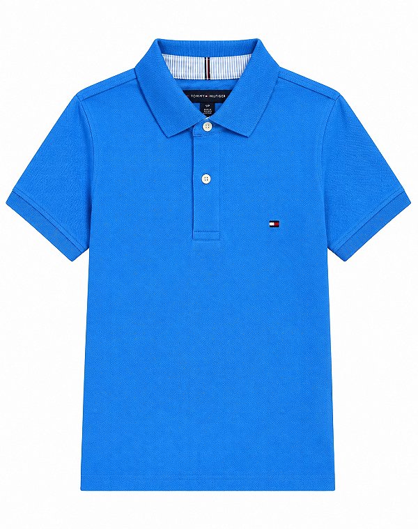 Camiseta Polo Masculina, Azul Royal, Tommy Hilfiger