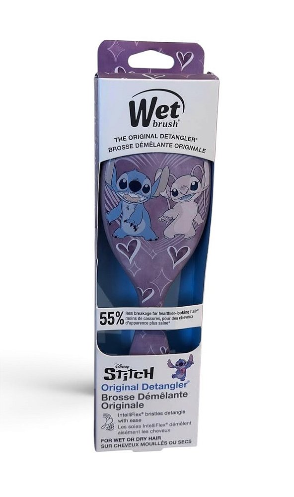 Escova Desembaraçante, Original Detangler Stitch & Angel Disney Love, Wet Brush