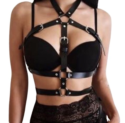 Harness Spider Busto  - Couro Sintético