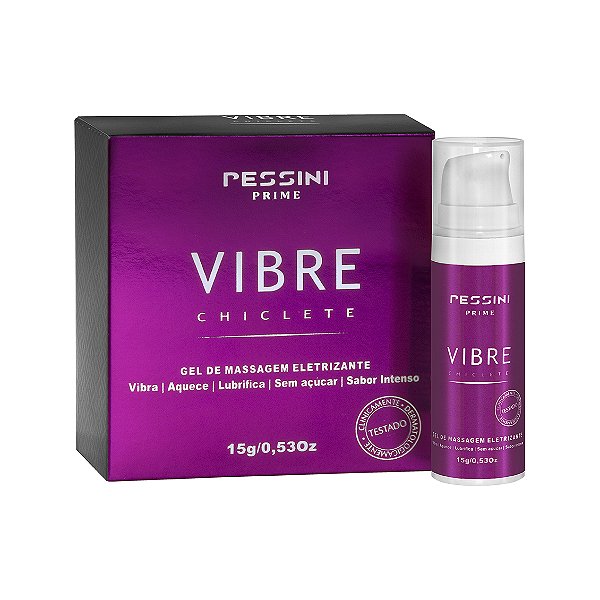 Vibre Excitante Unissex Sabor Chiclete 15g