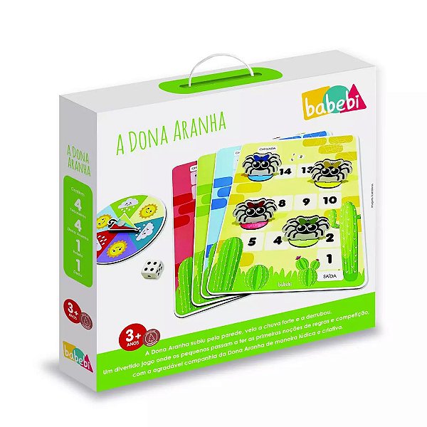 Jogo Educativo A Dona Aranha - Mit Kids - Brinquedos Educativos e Criativos