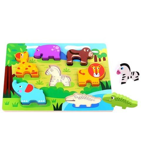 Tabuleiro de Encaixe Floresta - Tooky Toy