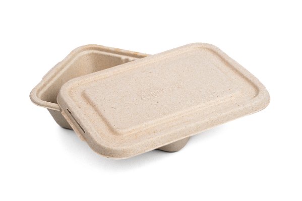 Embalagem Com Tampa gBox Palha de Milho 850ml - 25un