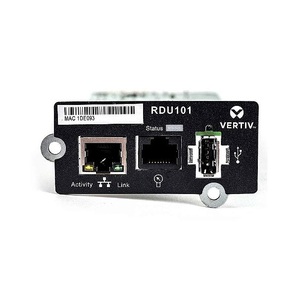 Cartão de Rede Vertiv IntelliSlot SNMP Ethernet para Nobreak - RDU101