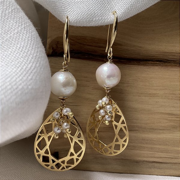 Brincos “Chiostro del Paradiso” ( pérolas barrocas )