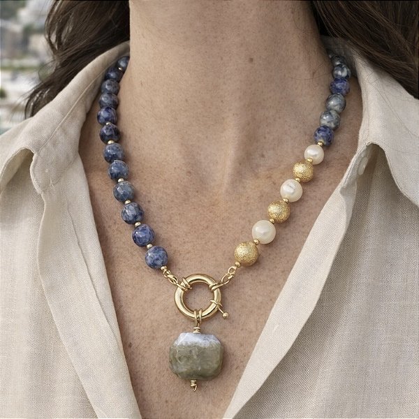 Colar “Belvedere di Taguara” ( sodalita )