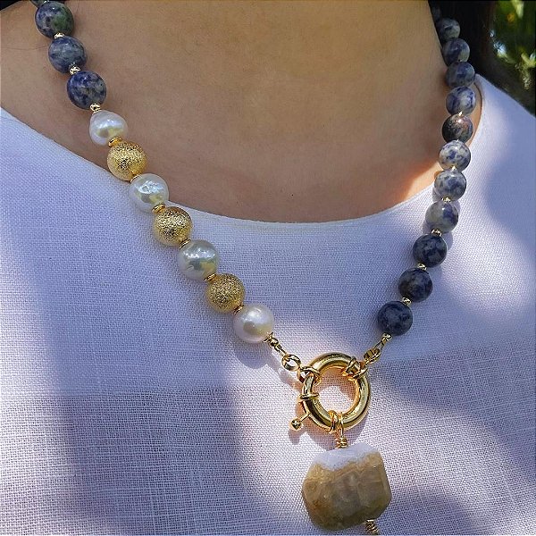 Colar “Belvedere di Taguara” ( sodalita )