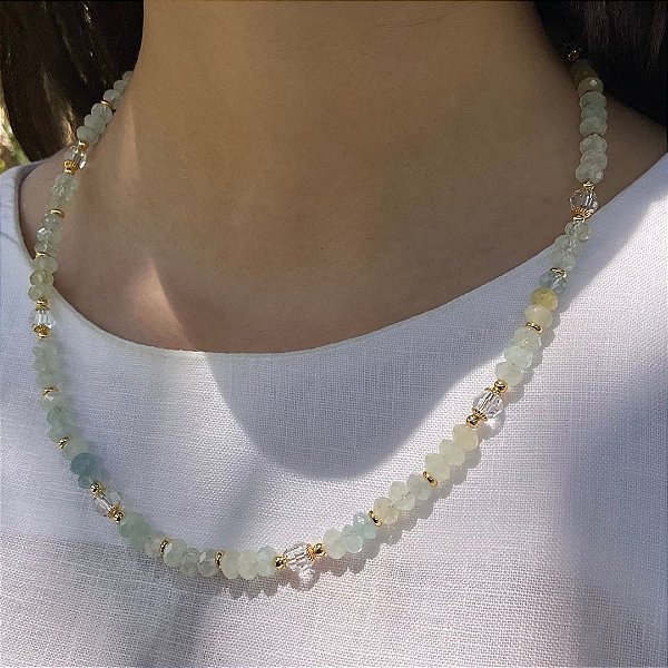 Colar “Bagni di Tiberio” ( Água marinha )