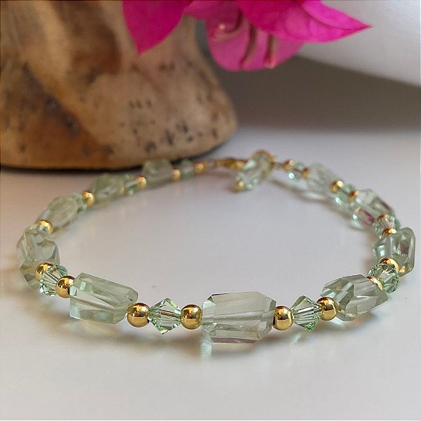 Pulseira Acque di Laurito ( praziolita )
