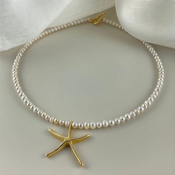 Colar Stella Di Amalfi ( pérolas barrocas )
