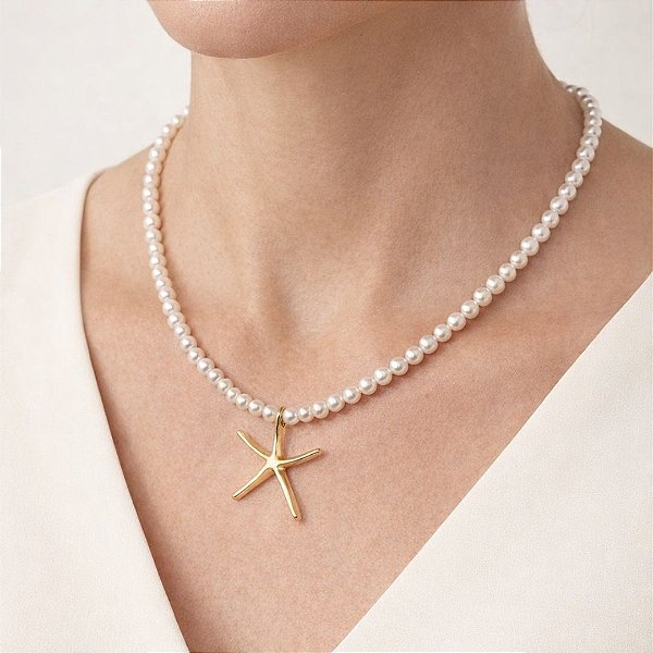 Colar Stella Di Amalfi ( pérolas barrocas )