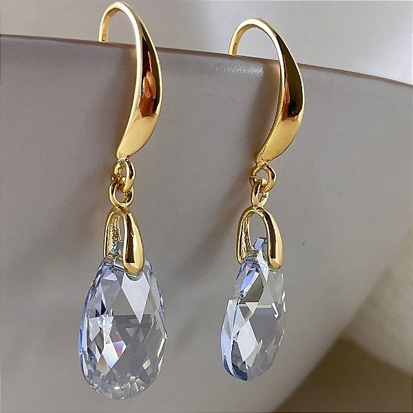 Brincos Licht (cristal austríaco Blue shadow)