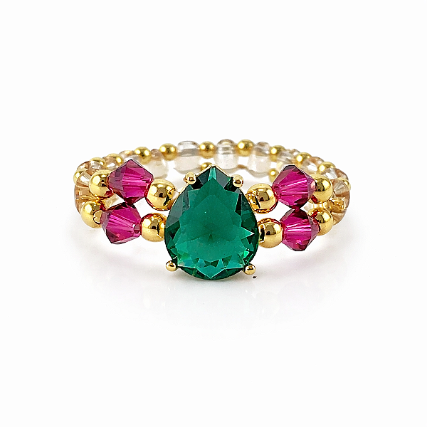 Anel Roseto Verde