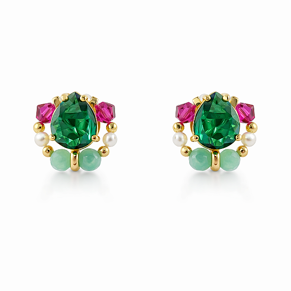 Brincos Roseto Verde