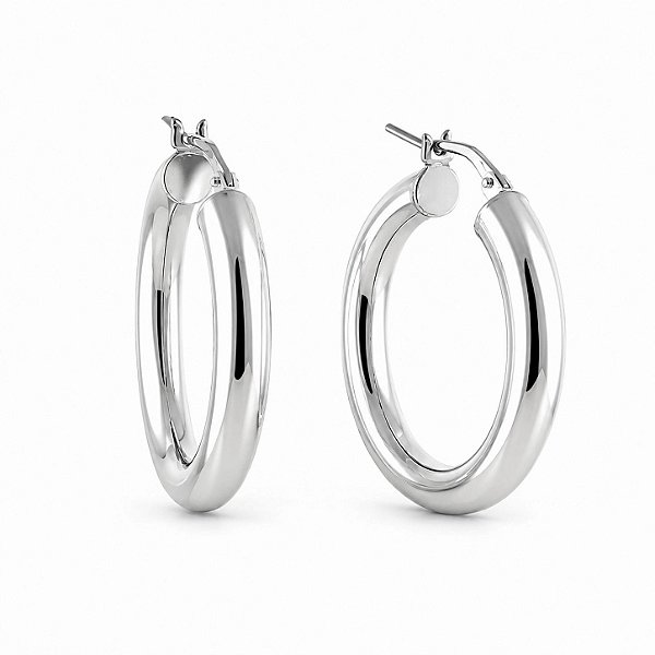 Argola Clássica prata 925