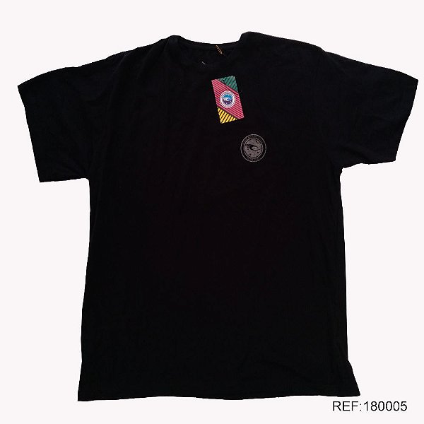 Camiseta Masculina Fio 30 Penteado Wbs 180005 Cor Preta