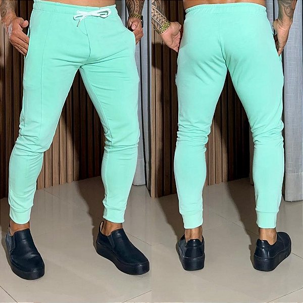 Calça Moletom premium: Verde Água