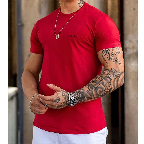 Camiseta Básica Premium Vermelha