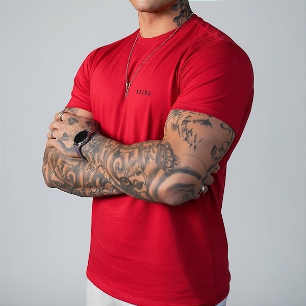 Camiseta Básica Premium Vermelha