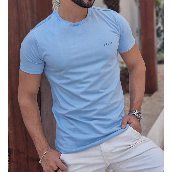 Camiseta Básica Premium Azul BB