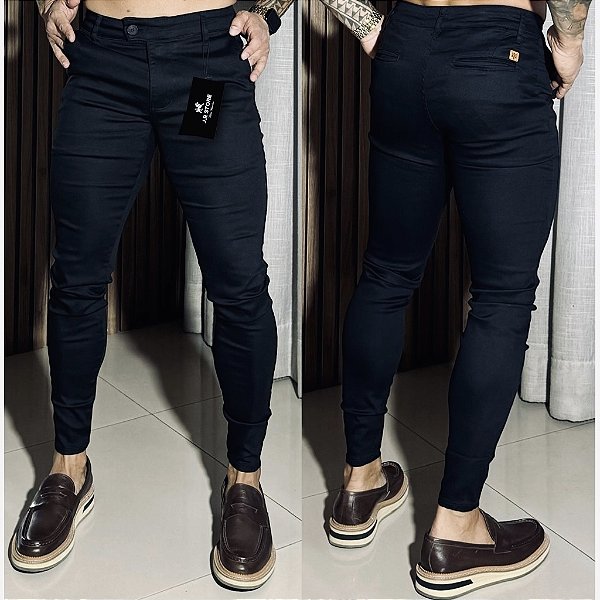 Calça Alfaiataria Skinny Cós Italiano: Black