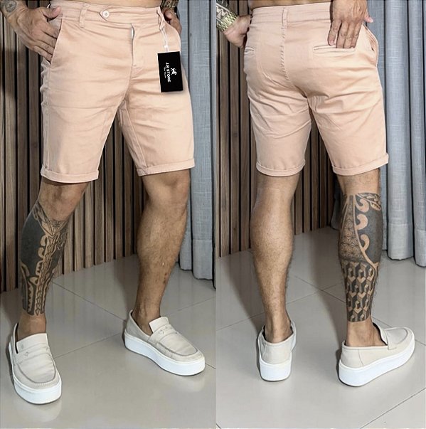 Bermuda Alfaiataria Cós Italiano Rose