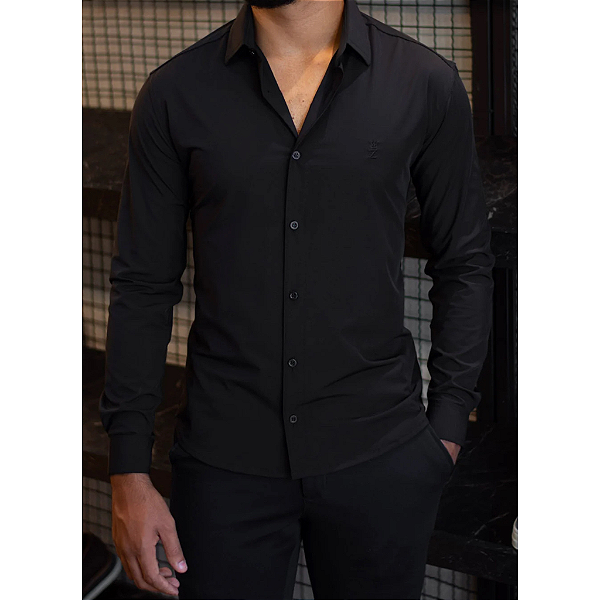 Camisa Social Tecnológica Black
