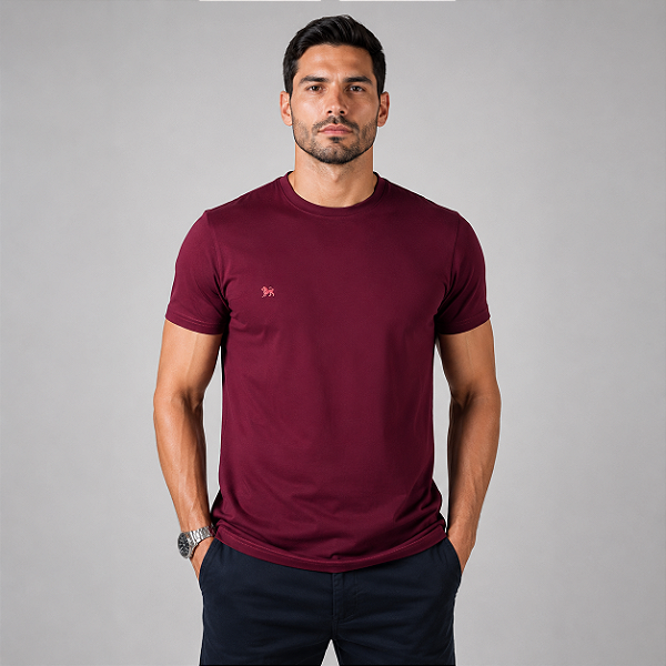 Camiseta Cotton Premium Bordô