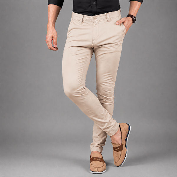 Calça Alfaiataria Areia Zip-Off