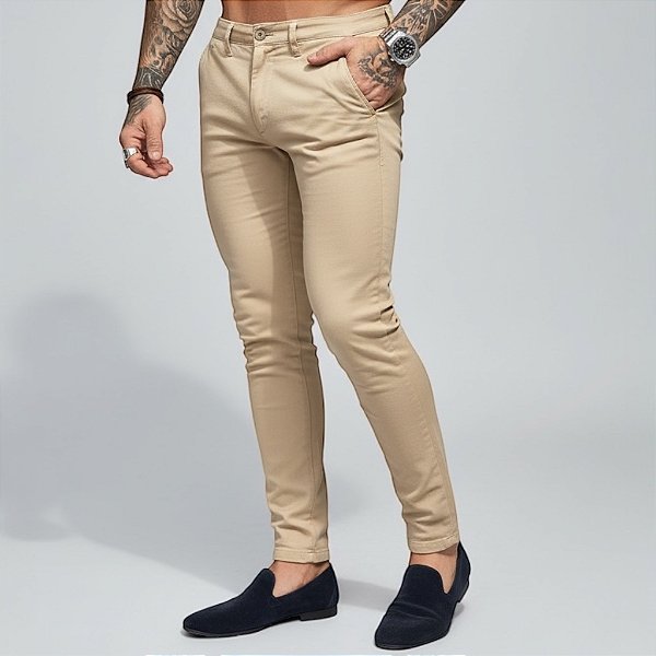 Calça Alfaiataria: Bege