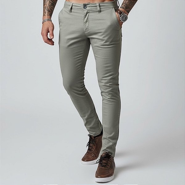 Calça Alfaiataria: Cinza