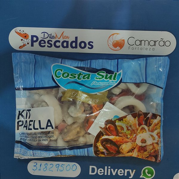 Kit Paella Costa Sul Camarão Fortaleza Loja Online de Frutos do Mar