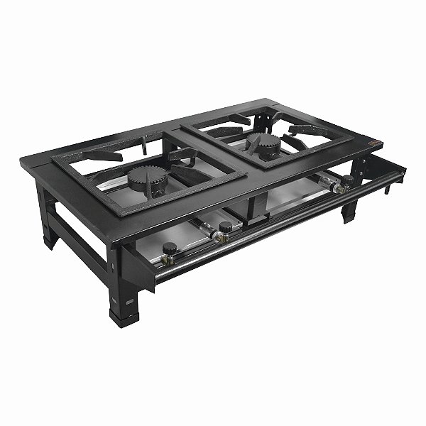 Fogão Industrial Roa Classic 30x30 Perfil 7 2 Bocas Alta Pressão de mesa