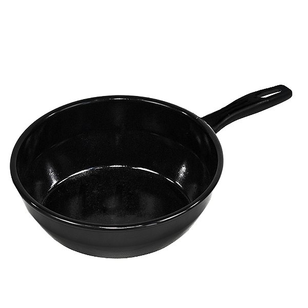 Frigideira Funda De Ferro Esmaltado Indução 26cm Grande
