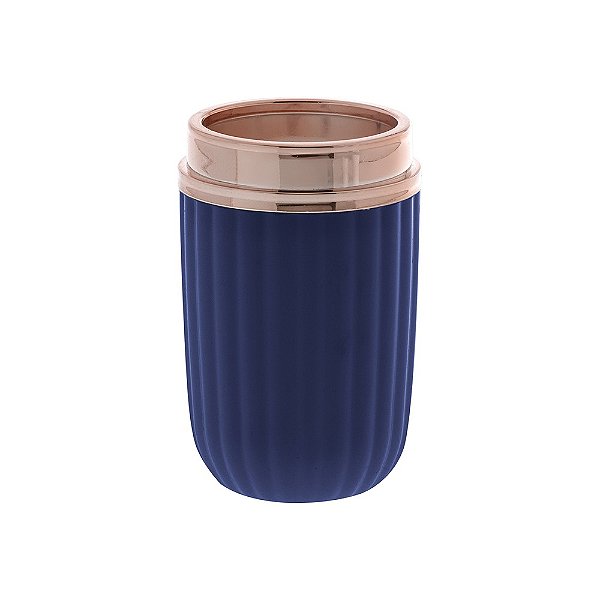Porta escova - azul canelatta