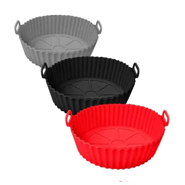 Forma de Silicone Para AirFryer Redonda 20x6,5 CM