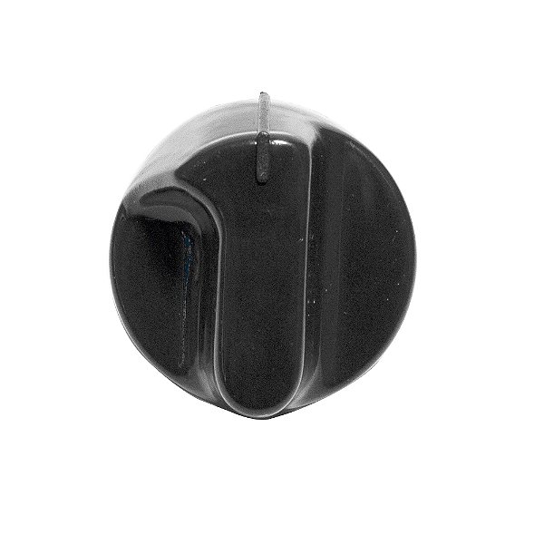 Botão Para Fogão Atlas Agile Preto Glass Inox Utop Monaco