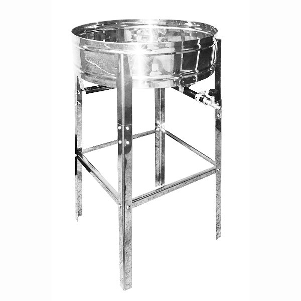 Pasteleiro Inox de Alta Pressão Grande com Pé Sem Tacho com Mangueira e Registro