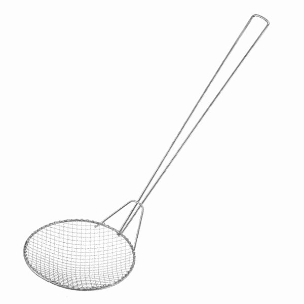 Escumadeira Para Fritura Redonda Malha Grossa 28 cm