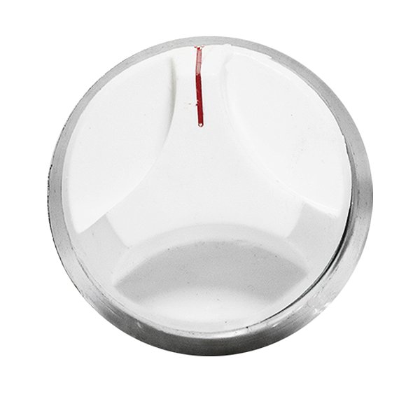 Botão Dako Estrela Branco c/ Cano c/ Espelho Niquelado Posição Horizontal